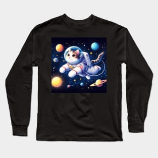 Cat in space Long Sleeve T-Shirt